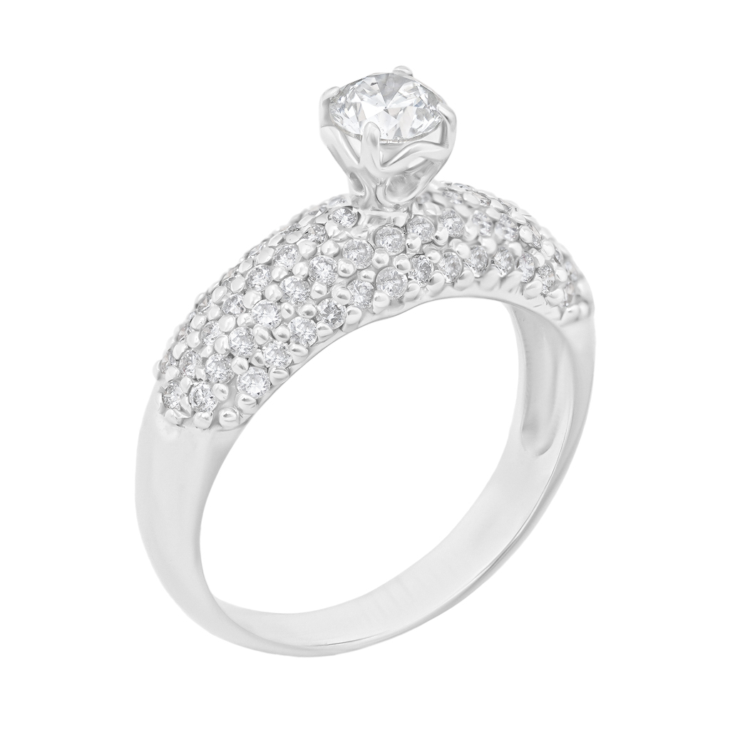 အလယ်စိန်တစ်ပွင့်အိုးအမြင့်ဘေးစိန်ငါးတန်းအစုဒီဇိုင်းလက်စွပ်