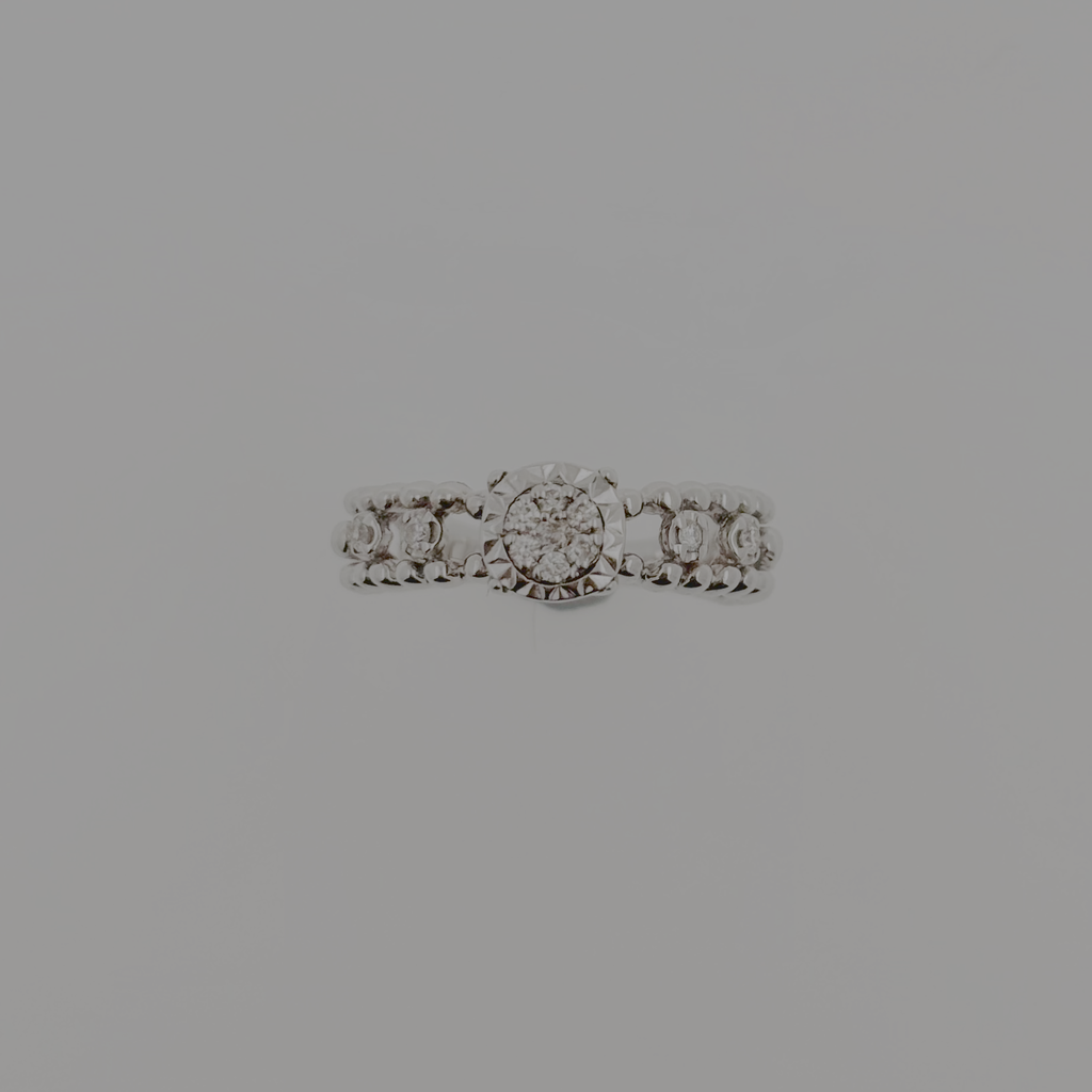 Micro Setting - အလယ်ရွဲပျောက်ဘေးဒီဇိုင်းဆန်းလက်စွပ်